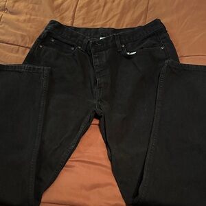 George Men's Black Bootcut Jeans